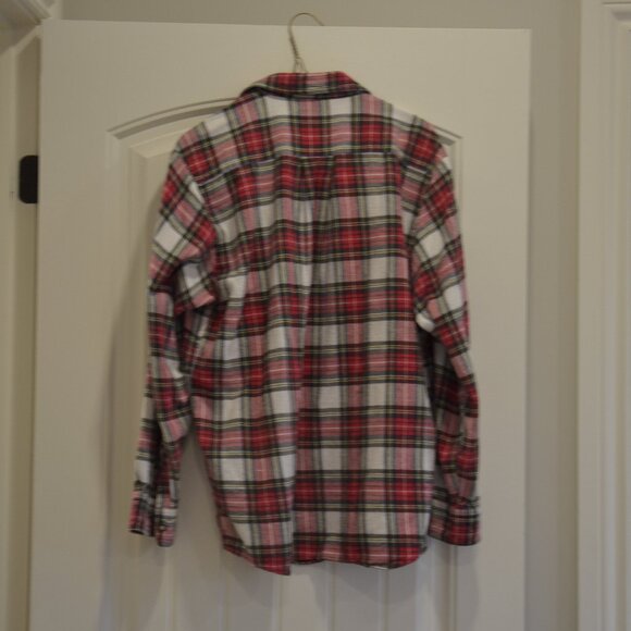 Plaid Arrow Long Sleeve Flannel Shirt - Picture 3 of 4